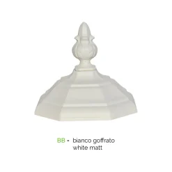 Lampione Stile Vintage in Alluminio Bianco Realizzato in Italia - Dodo