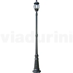 Lampione Vintage per Esterno in Alluminio Antracite Made in Italy - Impero