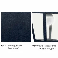Lanterna a parete da giardino in alluminio fatta in Italia, Aquilina
