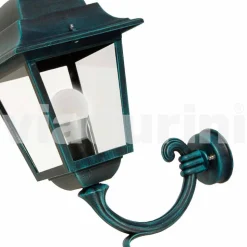 Lanterna a parete da giardino in alluminio fatta in Italia, Aquilina