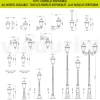 Lanterna a Soffitto da Giardino in Alluminio Antracite e Vetro Sabbiato - Elric
