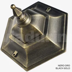 Lanterna da Giardino in Vetro Trasparente e 5 Finiture di Alluminio - Pinako
