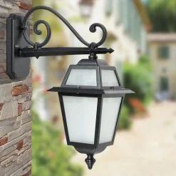 Lanterna Outdoor Realizzata in Alluminio Antracite e Vetro Made in Italy - Elric