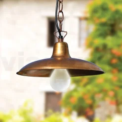 Lanterna per Esterno Vintage in Alluminio e Ottone Made in Italy - Adela