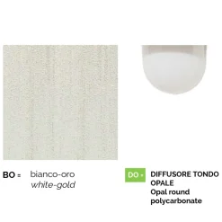 Lanterna per giardino a parete in alluminio bianco made in Italy,Anusca