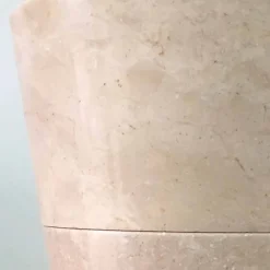 Lavabo a colonna conico bianco lucido Igor, fatto a mano, di design