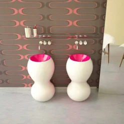 Lavabo a colonna design moderno Ariel, fatto in Italia