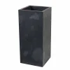 Lavabo a Colonna in Pietra Naturale Nero modello Balik