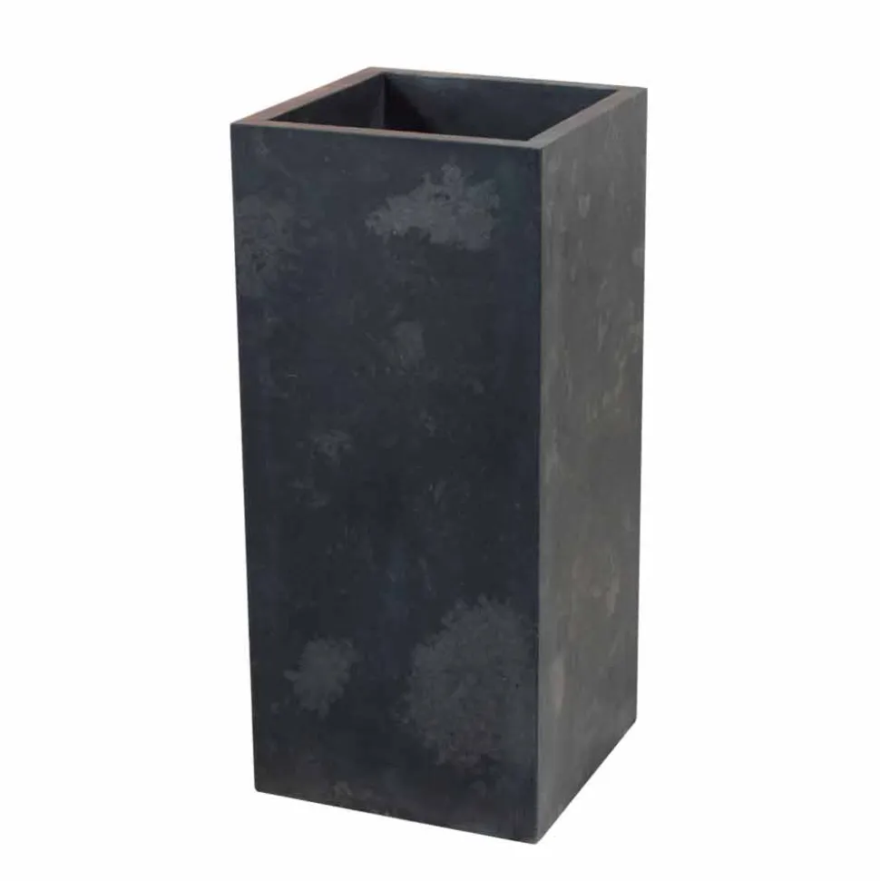 Lavabo a Colonna in Pietra Naturale Nero modello Balik
