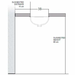 Lavabo a incasso di design barocco in fire clay made in Italy, Egeo
