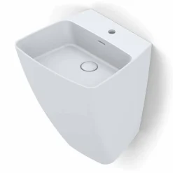 Lavabo a parete di design moderno in ceramica prodotto in Italia,Goran