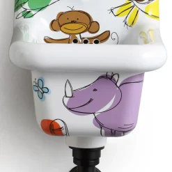 Lavabo a Sospensione in Ceramica a Fantasia Stile Vintage 26 cm - Jordan