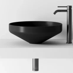 Lavabo Bagno da Appoggio Ceramica Colorata Rotondo Made in Italy - Hoscar