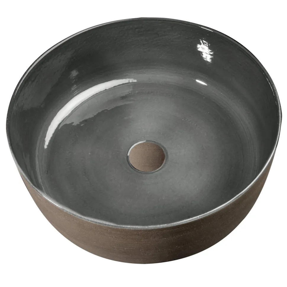 Lavabo Bagno da Appoggio in Argilla Tornito a Mano Made in Italy - Tatiana