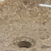 Lavabo bagno da appoggio in pietra naturale di design Ziva,pezzo unico