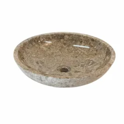 Lavabo bagno da appoggio in pietra naturale di design Ziva,pezzo unico