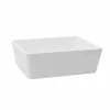 Lavabo Bagno da Appoggio in Solid Surface Bianco con Scarico Nascosto - Sider