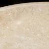 Lavabo bagno di design da appoggio in pietra naturale bianca Ziva