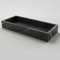 Lavabo Bagno in Gres Porcellanato Effetto Marmo Made in Italy - Ludmilla
