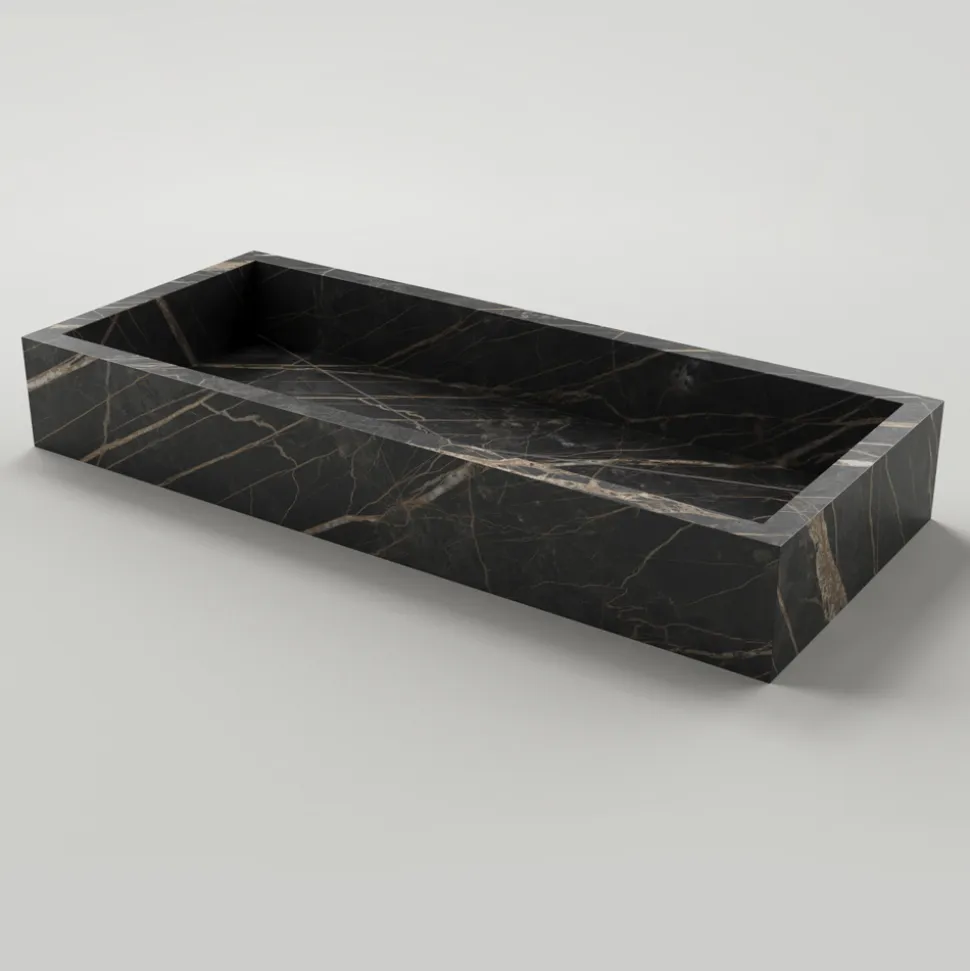 Lavabo Bagno in Gres Porcellanato Effetto Marmo Made in Italy - Ludmilla