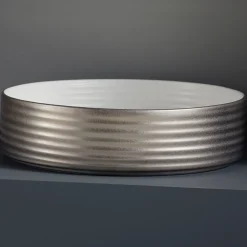 Lavabo Bagno in Grès Porcellanato Tornito a Mano Made in Italy - Freccette