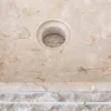 Lavabo bianco da appoggio ovale Cora, pezzo unico fatto a mano