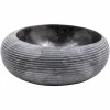 Lavabo circolare da appoggio di design in marmo fatto a mano, Bubbio