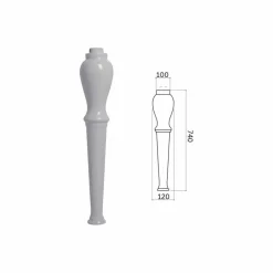 Lavabo con Gambe o Senza in Ceramica L 110cm, di Design Avise