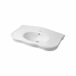 Lavabo con Gambe o Senza in Ceramica L 110cm, di Design Avise