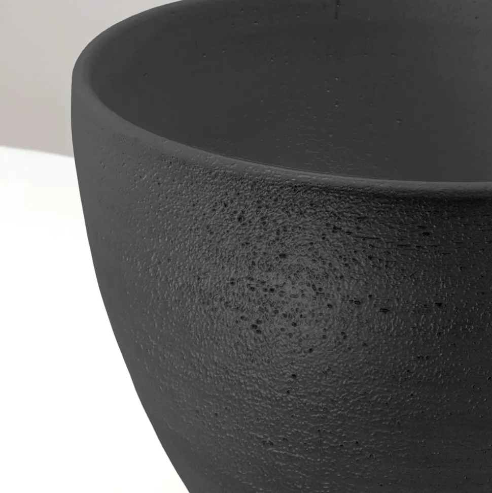 Lavabo Conico da Appoggio in Terra Refrattaria Tornita a Mano - Orbite