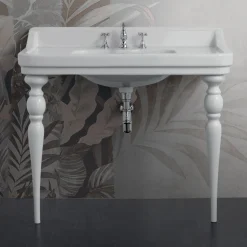 Lavabo Consolle Classico in Ceramica L 104 cm Realizzato in Italia - Wollie