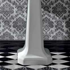 Lavabo Consolle su Colonna Vintage in Ceramica Made in Italy - Marwa