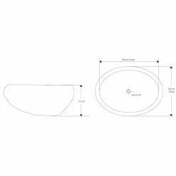 Lavabo da Appoggio Artigianale in Pietra Naturale di Fiume Moderno - Aurea