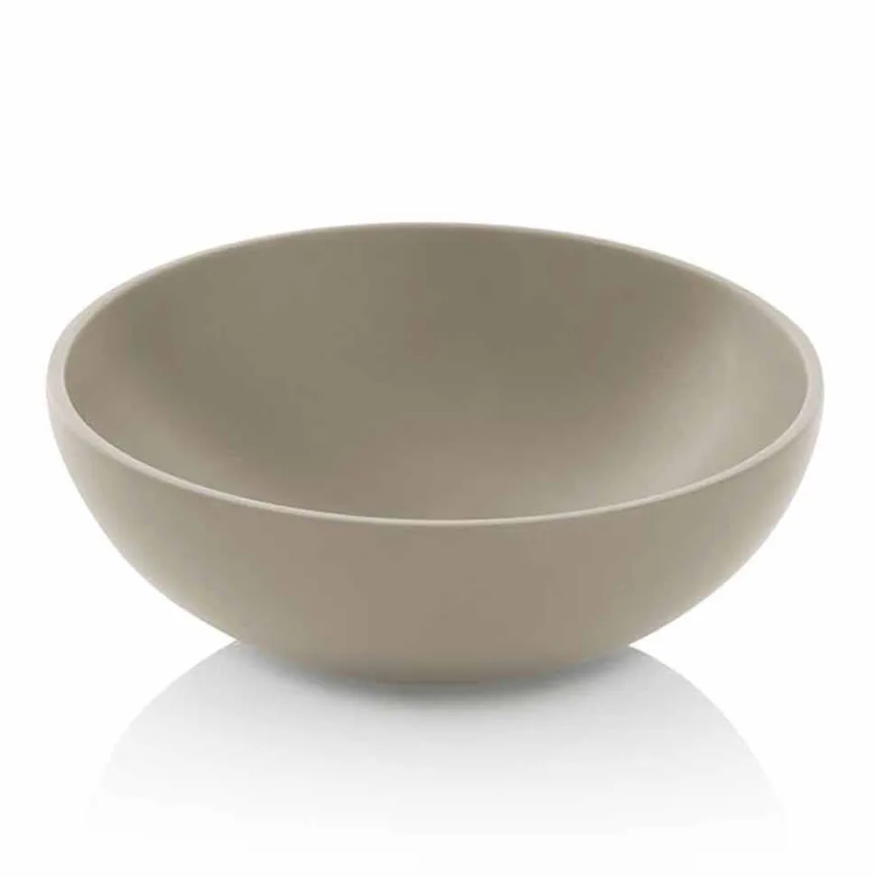 Lavabo da Appoggio Circolare di Design Moderno in Resina Made in Italy – Cavan