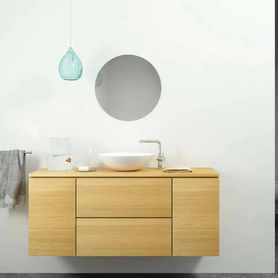 Lavabo da appoggio circolare moderno made in Italy,Donnas