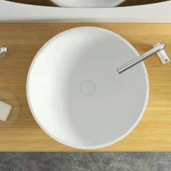Lavabo da appoggio circolare moderno made in Italy,Donnas