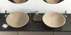 Lavabo da appoggio circolare moderno made in Italy,Donnas