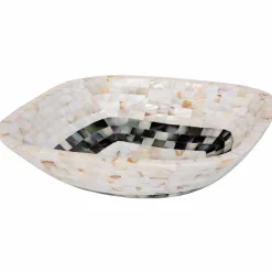 Lavabo da appoggio con inserti in conchiglie Bea, pezzo unico