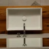 Lavabo da appoggio dal design neoclassico ceramica made  Italy Debora