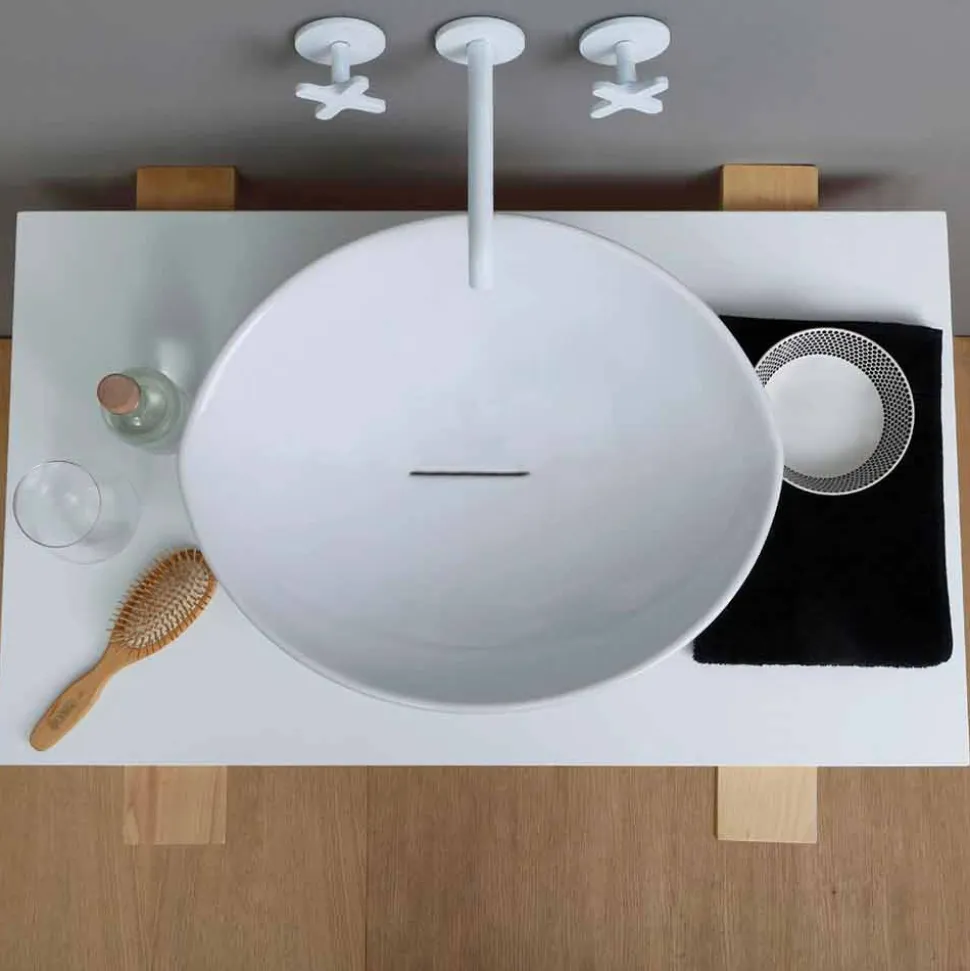 Lavabo da appoggio design di tendenza in ceramica made Italy Animals