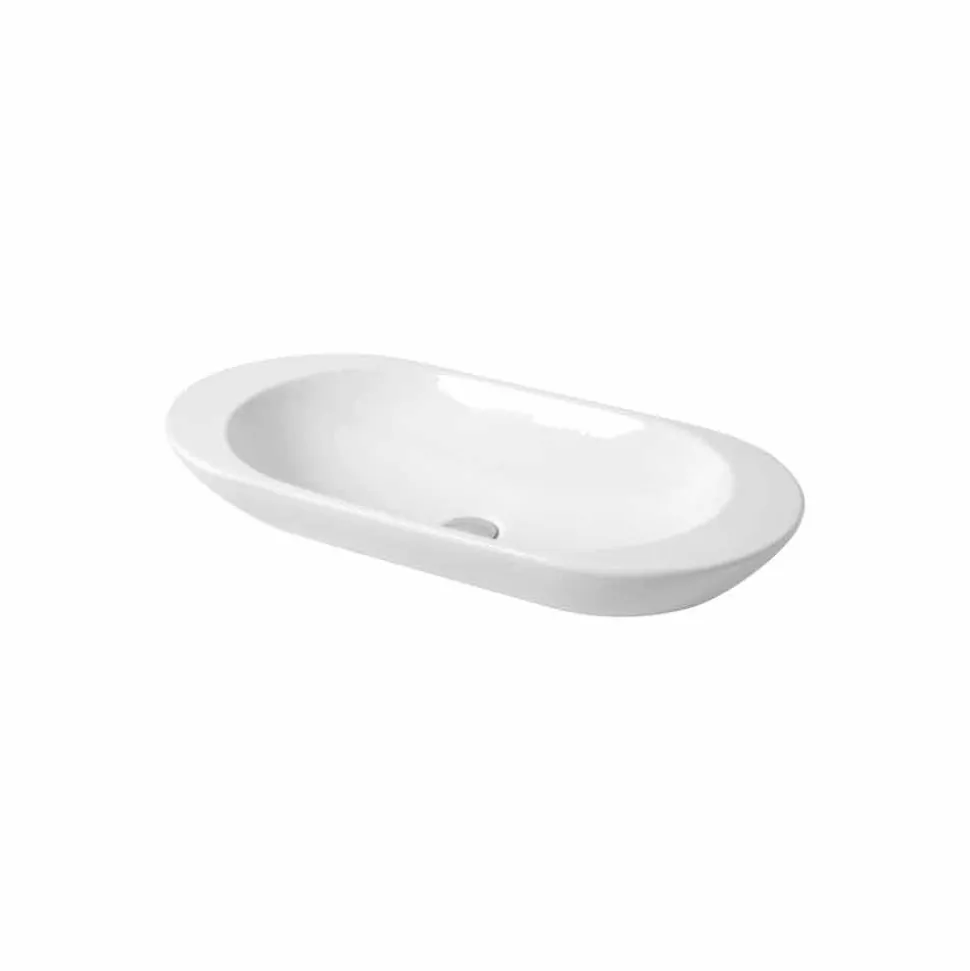 Lavabo da Appoggio di Design in Ceramica Bianca o Colorata Melle