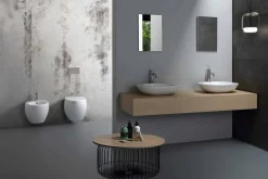 Lavabo da Appoggio di Design in Ceramica Bianca o Colorata Melle