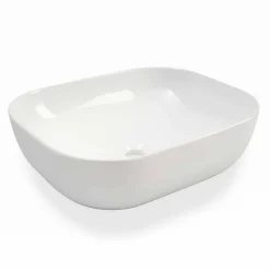 Lavabo da Appoggio di Design Moderno in Ceramica Bianca Made in Italy – Turku