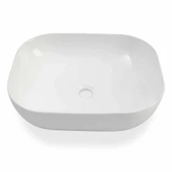 Lavabo da Appoggio di Design Moderno in Ceramica Bianca Made in Italy – Turku