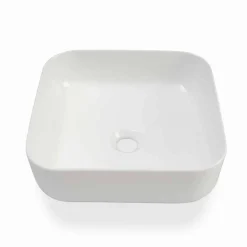 Lavabo da Appoggio di Design Moderno in Ceramica Bianca Made in Italy – Turku