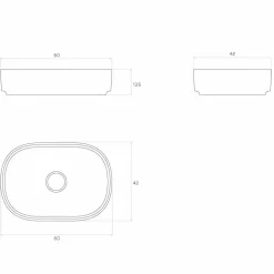 Lavabo da appoggio di design made in Italy, Formicola