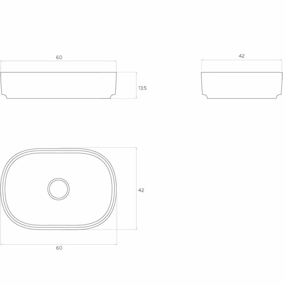 Lavabo da appoggio di design made in Italy, Formicola