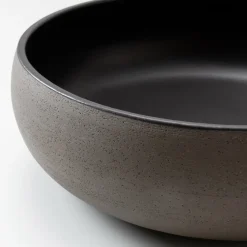 Lavabo da Appoggio in Argilla Raku Chiara o Scura Tornito a Mano - Prisma