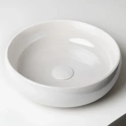 Lavabo da Appoggio in Argilla Raku e Lustro Metallico Craquele’ - Prisma