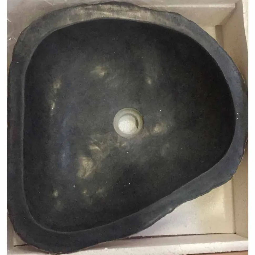 Lavabo da Appoggio in Basalto Hassan, non riproducibile in serie
